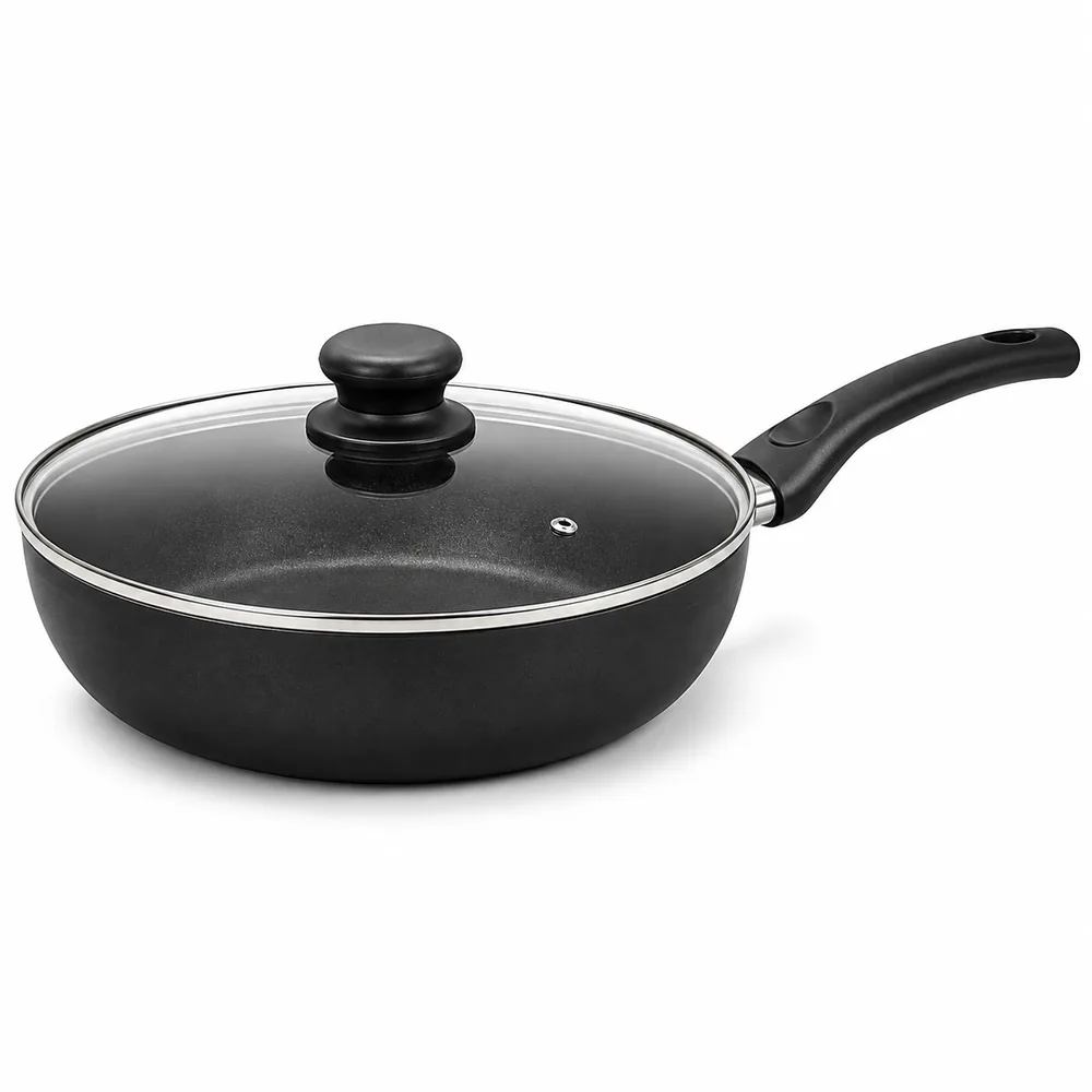 Deep Frying Pan with Lid 28cm